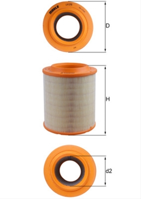 Filtre aer - Filtru aer MAHLE LX1275