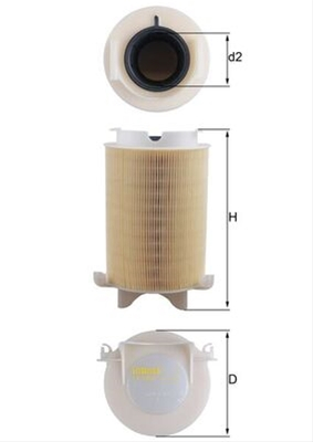 Filtre aer - Filtru aer MAHLE LX1566