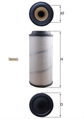 Filtru aer MAHLE LX1673 [1]