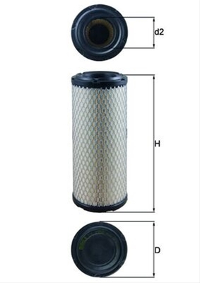 Filtre aer - Filtru aer MAHLE LX2958