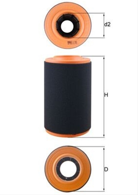 Filtre aer - Filtru aer MAHLE LX3353