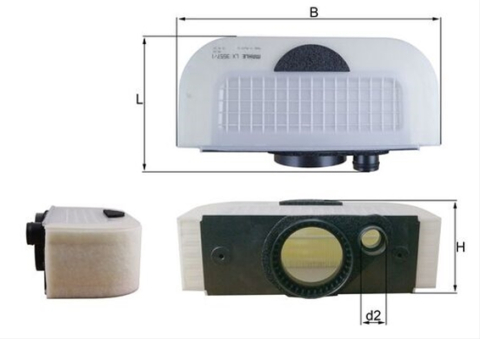 Filtre aer - Filtru aer MAHLE LX3557/1