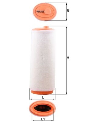 Filtre aer - Filtru aer MAHLE LX823