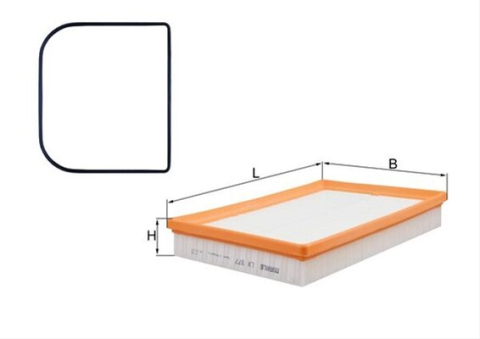 Filtre aer - Filtru aer MAHLE LX977D