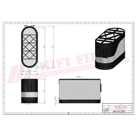 Filtru aer powercore HIFI SA 16473 [1]