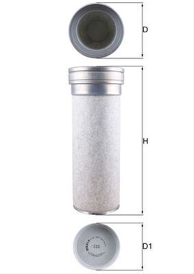 Piese auto - Filtru aer secundar MAHLE LXS361