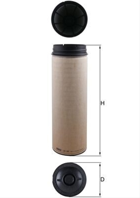 Piese auto - Filtru aer secundar MAHLE LXS394