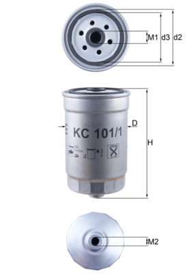Filtre combustibil - Filtru combustibil KNECHT KC101/1