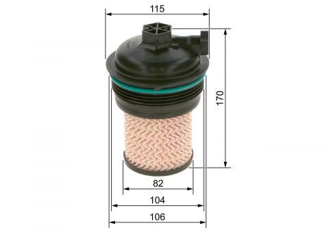 Filtre combustibil - Filtru combustibil BOSCH F026402247