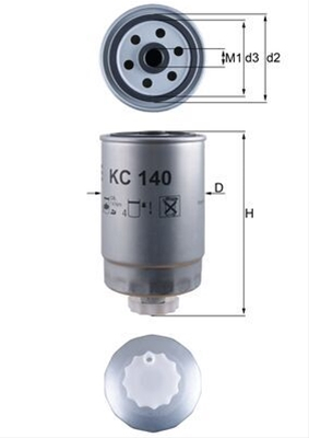 Filtre combustibil - Filtru combustibil MAHLE KC140