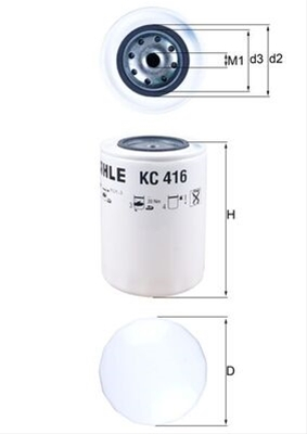 Piese auto - Filtru combustibil MAHLE KC416