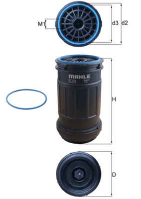 Piese auto - Filtru combustibil MAHLE KC624D