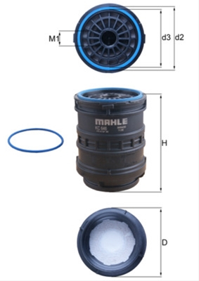 Filtre combustibil - Filtru combustibil MAHLE KC646D