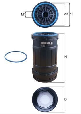 Filtre combustibil - Filtru combustibil MAHLE KC697D