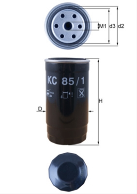 Filtre combustibil - Filtru combustibil MAHLE KC85/1