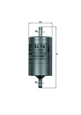 Filtre combustibil - Filtru combustibil MAHLE KL14