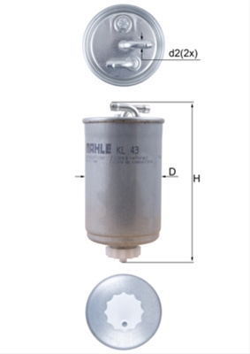 Filtre combustibil - Filtru combustibil MAHLE KL43