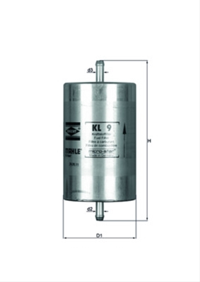 Filtre combustibil - Filtru combustibil MAHLE KL9