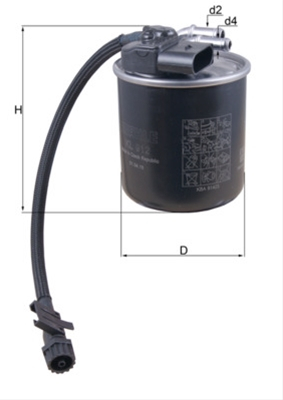 Filtru combustibil MAHLE KL912 [1]