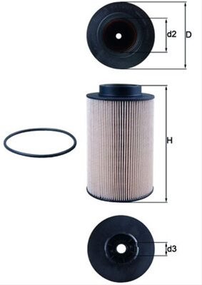 Filtre combustibil - Filtru combustibil MAHLE KX191/1D