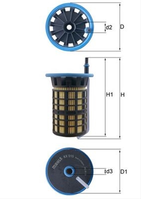 Filtre combustibil - Filtru combustibil MAHLE KX515