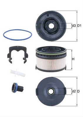 Filtre combustibil - Filtru combustibil MAHLE KX568KIT