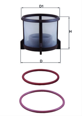 Piese auto - Filtru combustibil MAHLE KX72D2