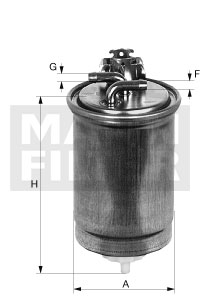 Filtre combustibil - Filtru Combustibil Mann-Filter WK853/12z