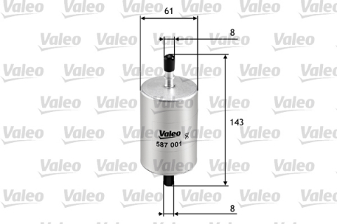 Filtru combustibil VALEO 587001 [1]