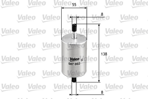 Filtre combustibil - Filtru combustibil VALEO 587002