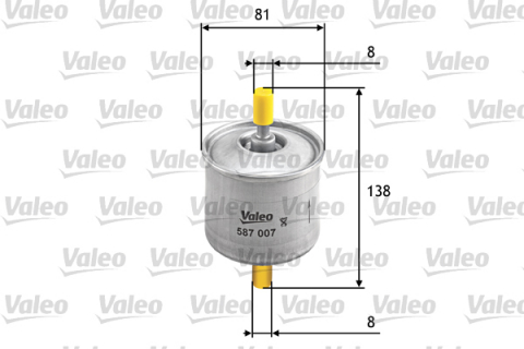 Filtre combustibil - Filtru combustibil VALEO 587007