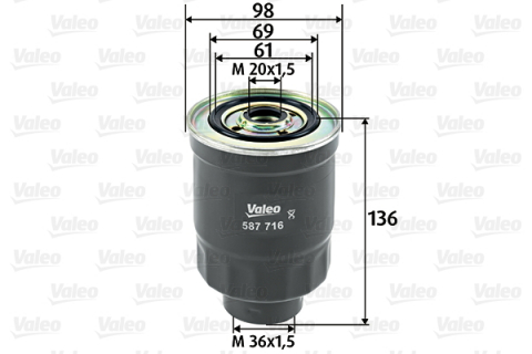 Filtru combustibil VALEO 587716 [2]