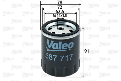 Filtre combustibil - Filtru combustibil VALEO 587717