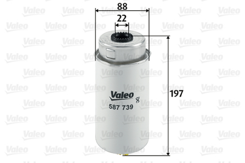 Filtru combustibil VALEO 587739 [2]