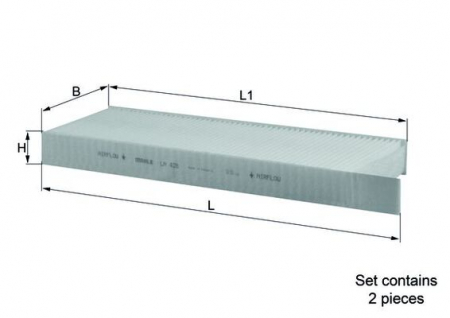 Filtre habitaclu - Filtru habitaclu KNECHT LA428/S