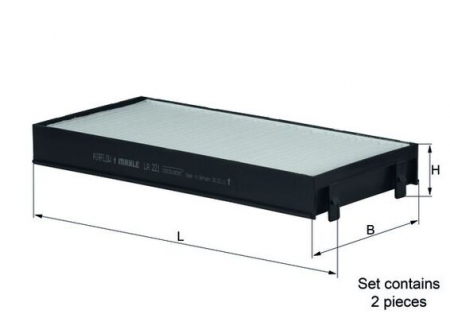 Filtre habitaclu - Filtru habitaclu KNECHT LA221/S