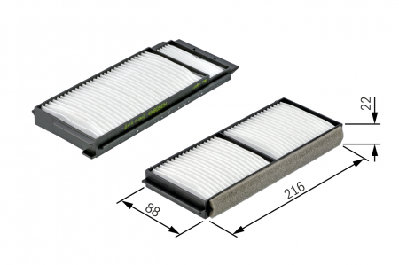 Filtru habitaclu BOSCH 1987432163 [1]