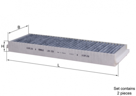 Filtre habitaclu - Filtru habitaclu KNECHT cu carbon activ LAK239/S