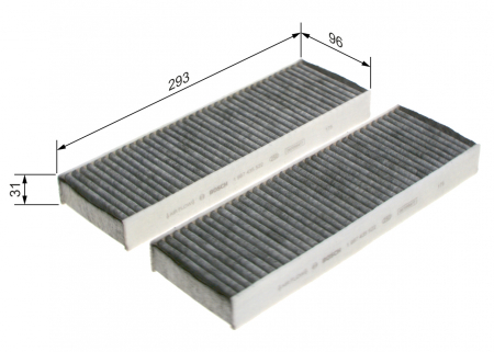 Filtru habitaclu BOSCH cu carbon activ 1987435522 [1]