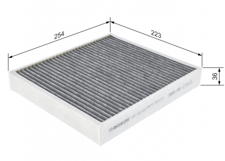 Filtru habitaclu BOSCH cu carbon activ 1987435502 [3]