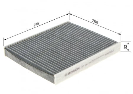 Filtru habitaclu BOSCH cu carbon activ 1987432315 [4]