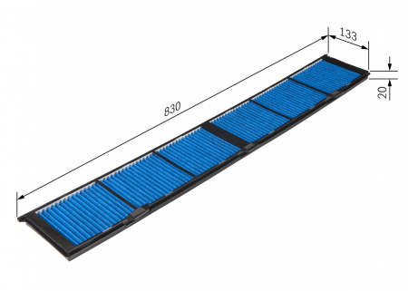 Filtru Habitaclu BOSCH cu carbon activ 0986628608 [1]