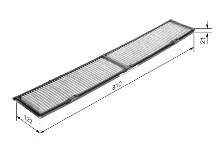Filtru habitaclu BOSCH cu carbon activ 1987432424 [2]