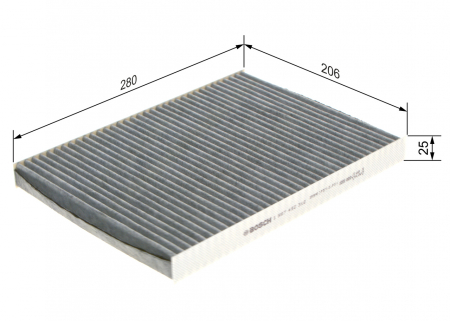 Filtru habitaclu BOSCH cu carbon activ 1987432312 [3]