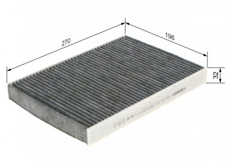 Filtru habitaclu BOSCH cu carbon activ 1987432311 [1]
