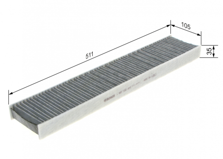 Filtru habitaclu BOSCH cu carbon activ 1987432373 [3]