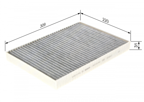 Filtru habitaclu cu carbon activ BOSCH 1987435560 [1]