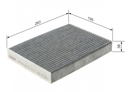 Filtru habitaclu cu carbon activ BOSCH 1987432538 [2]