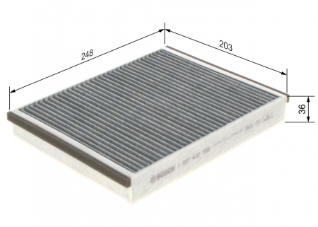 Filtru habitaclu BOSCH cu carbon activ 1987432598 [1]