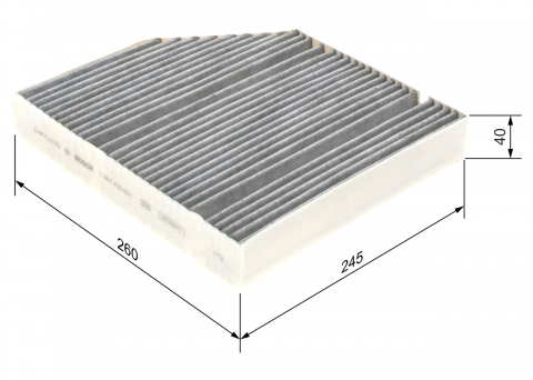 Filtru habitaclu cu carbon activ BOSCH 1987435601 [3]